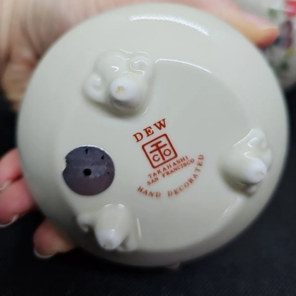 3 Piece Vintage Takahashi Butterfly Vanity Set - Picture 2 of 6